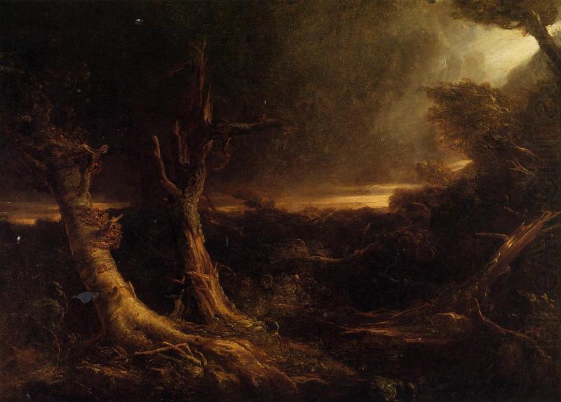 A Tornado in the Wilderness, Thomas Cole